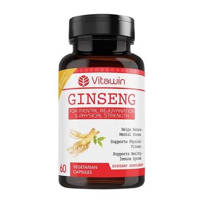 Vitawin Ginseng Vegetarian Capsule 60's - Herbal Dietary Supplement