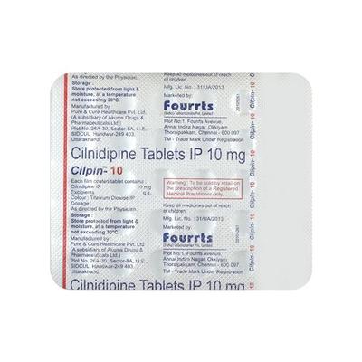 Cilpin 10mg Tablet 30'S - Hypertension-Cal