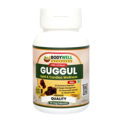 Bodywell Guggul 500 mg Veg Capsule (Pack of 2 x 60's) - Pure Herbs
