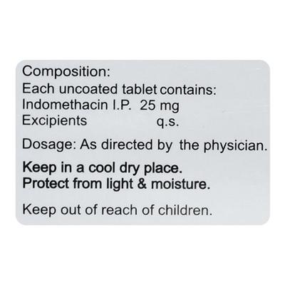 Inmecin R Tablet INMECIN 25mg Tablet 10's Price, Uses, Side effects, Substitutes | Netmeds