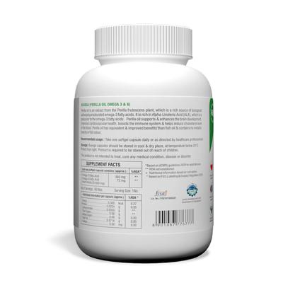 Ruvega Perilla Oil Omega 3 & 6 Capsule 60's - Omega Fish Oil Fatty Acids