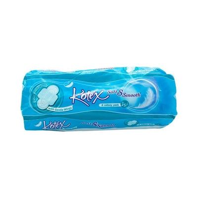 Kotex Soft & Smooth Wings 8's - Sanitary Napkins