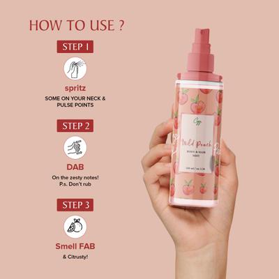 CGG Cosmetics Body & Hair Mist - Wild Peach 100 ml - Body Mist/Spray