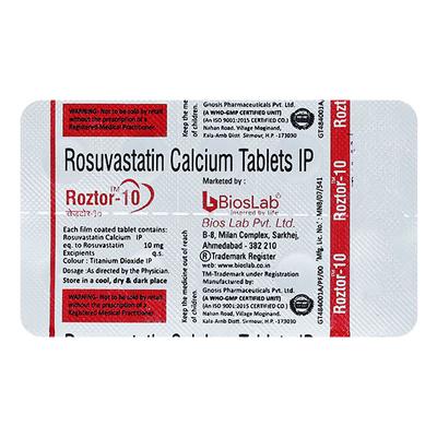 ROZTOR 10mg Tablet 10's - High Cholesterol-Dys