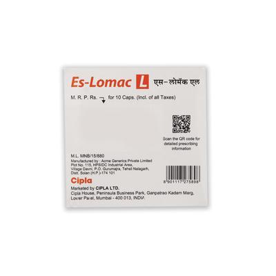 ES LOMAC L Capsule 10's - Ulcer/Reflux/Flatulence-Aaa