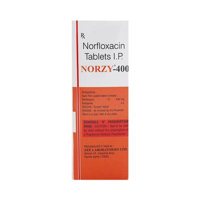 NORZY 400mg Tablet 10's - Bacterial Infections-Qui