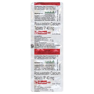 Ibstatin 40mg Tablet 10'S - High Cholesterol-Dys
