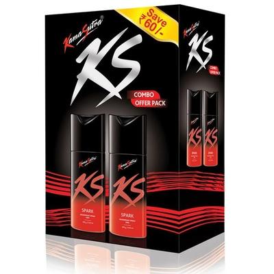 Kamasutra Spark Deodorants (Pack of 2 x 150 ml) - Men Deodorants/Roll-Ons