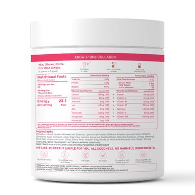 andMe Collagen Booster Powder - Raspberry 250 gm