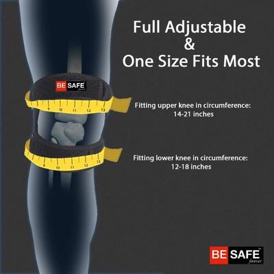 Be Safe Forever Knee Strap Band - Black - Knee/Leg Supports