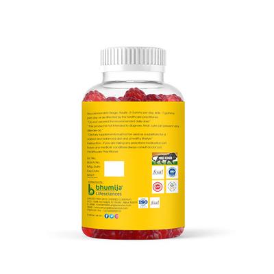 Bhumija Lifesciences Biotin 10000 mcg Gummies - Strawberry Flavour 30's - Hair & Skin