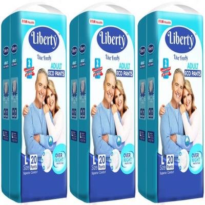 Liberty Eco Adult Diaper Pants (L) (Pack of 3 x 20's) - Adult Diapers & Pads