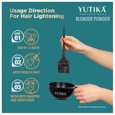 Yutika Pristine Blonde Radiance Blonder Powder 400 gm - Powder
