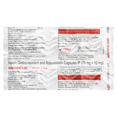 ADIPOSTAT ASP Capsule 10's - High Cholesterol-Dys