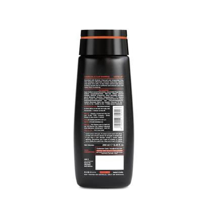Ustraa Advanced Cleansing and Hydration Hair Shampoo - Charcoal & Clay 250 ml - Shampoos