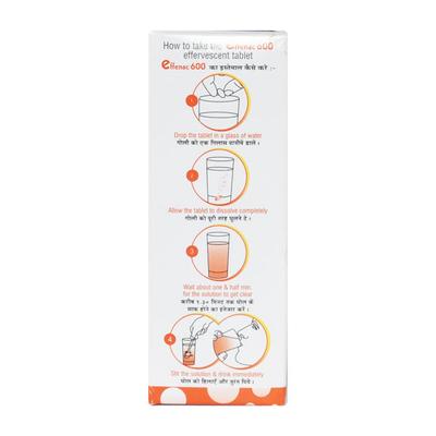 EFFENAC 600 ORANGE FLAVOUR Effervescent Tablet 2X10's - Cough And Cold-Cou