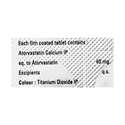 ATORMUST 40 Tablet 10's - High Cholesterol-Dys