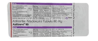 Aziltrend 80mg Tablet 10'S - Hypertension-Ang