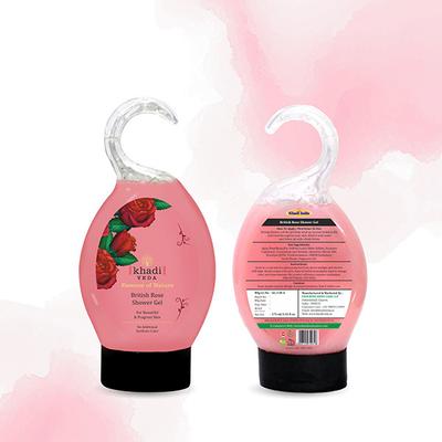 Khadi Veda Shower Gel - British Rose 175 ml - Shower Gels & Body Wash