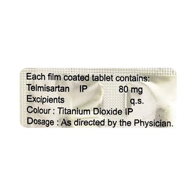 Telzox 80mg Tablet 10'S - Hypertension-Ang