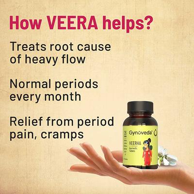 Gynoveda Veerha Ayurvedic Tablet 120's - Speciality Medicines