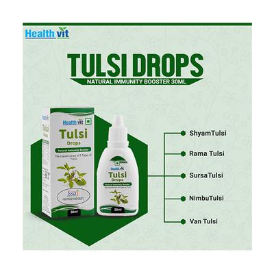 Healthvit Tulsi Drops Natural Immunity Booster 30 ml - Vitamin C