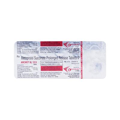 ARCMET XL 12.5mg Tablet 10's - Hypertension-Bet