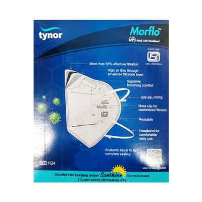 Tynor Morflo N-95 Mask with Headband 1's - Face Mask