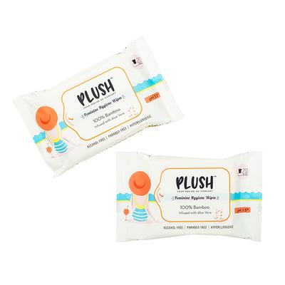 Plush 100% Bamboo Feminine Hygiene Wipes 20's - Intimate Care