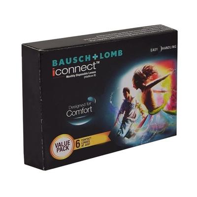 Bausch & Lomb iConnect Monthly Contact Lens - 6 Lens/Box (-4.0) - Eyecare Lenses