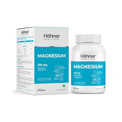 Hohner Magnesium 310 mg Veg Capsule 60's - Calcium And Minerals