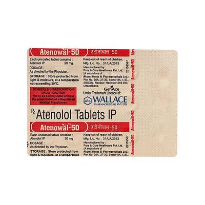 ATENOWAL 50 Tablet 14's - Hypertension-Bet