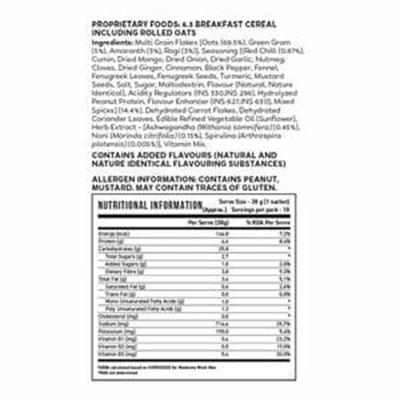 Kapiva Tangy Masala Supergrain Oats - Daily Wellness 380 gm - Health Products