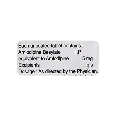 AMLONORM 5mg Tablet 10's - Hypertension-Cal