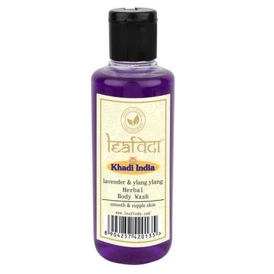 Khadi Leafveda Herbal Body Wash - Lavender & Ylang Ylang 210 ml - Shower Gels & Body Wash
