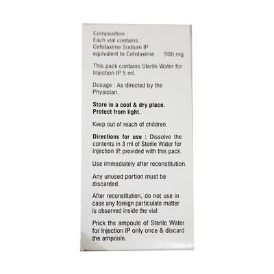 C Tax 500mg Injection 1'S - Bacterial Infections-Cep