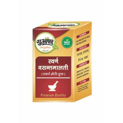 Guapha Ayurveda Swarna Vasantmalti (with Gold & Pearl) Tablet 50's - Speciality Medicines