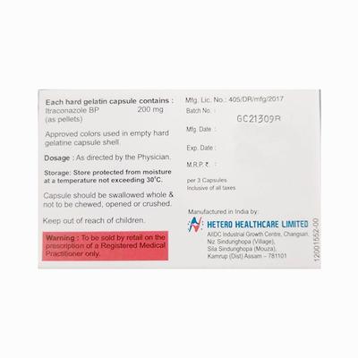 ITRENZA 200mg Capsule 3's - Fungal Infections-Anf