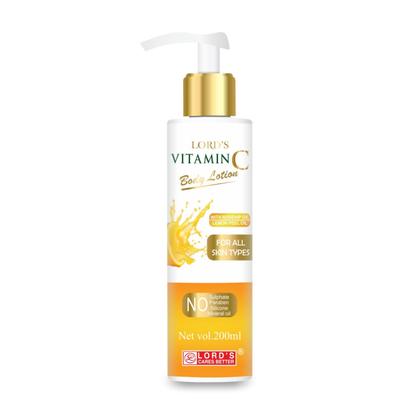 Lord's Vitamin C Body Lotion - Rosehip Oil & Lemon Peel Oil 200 ml - Personal Care(Homeopathy)
