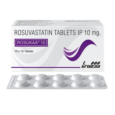 Rosukaa 10mg Tablet 10'S - High Cholesterol-Dys