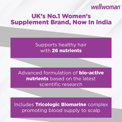 Wellwoman Hairfollic Tablet 30's - Hair & Skin