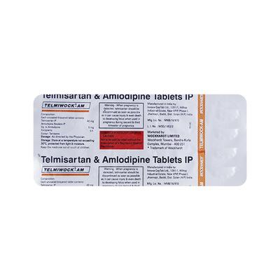 TELMIWOCK AM Tablet 10's - Hypertension-Ang