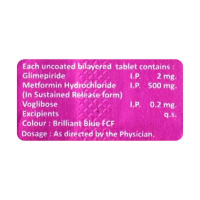 XADOMET VG 2 Tablet 10's - Diabetes-Ant