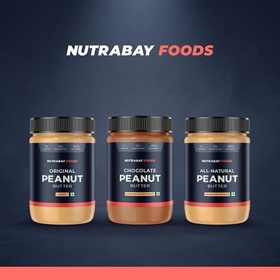 Nutrabay Foods All Natural Peanut Butter - Unsweetened, Creamy 400 gm - Weight Loss