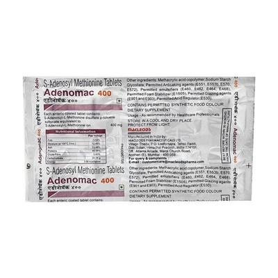Adenomac 400mg Tablet 10'S - Liver Disease