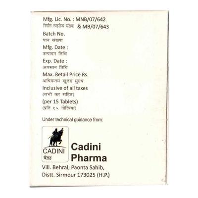 CADMOL 650 Tablet 15's - Fever-Non
