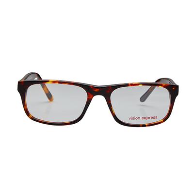Vision Express 29427 Brown Rectangle Eyeglasses (Including Anti-Reflective Coating Lens) 1's - Wearables Eye Glasses