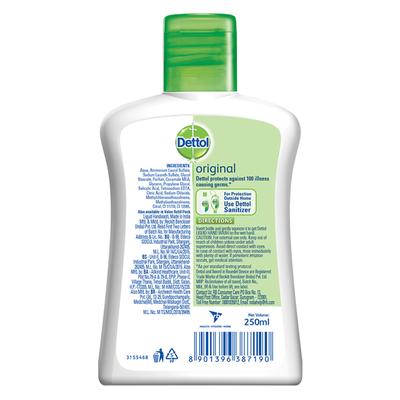 Dettol Original Germ Protection Liquid Handwash - Flip Top 250 ml - Hand Wash & Soaps