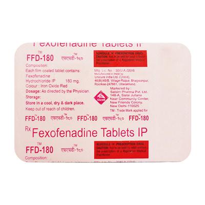 FFD 180 Tablet 10's - Allergies-Ant