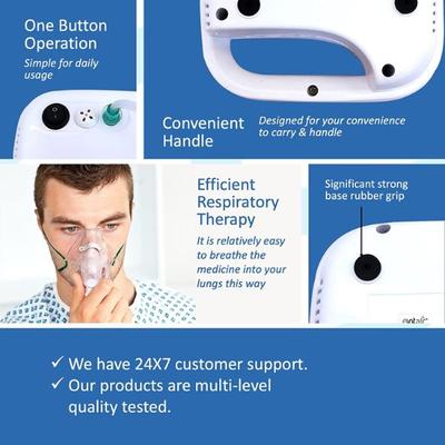 Entair Premium O2 Low Noise Compressor Nebulizer - White 1's - Nebulizers / Vaporizer